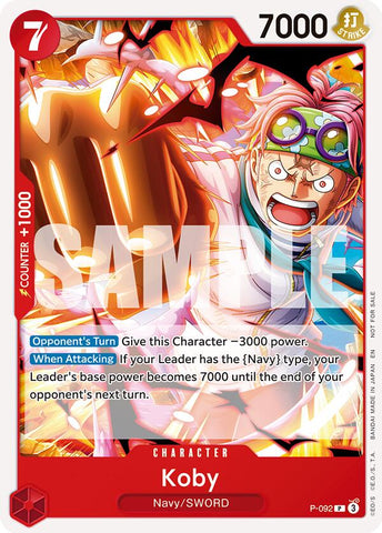 Koby (OP12 Release Event) - P-092 - (One Piece Promotion Cards)