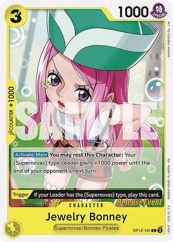 Jewelry Bonney (101) - OP12-101 - (Legacy of the Master Release Event Cards)