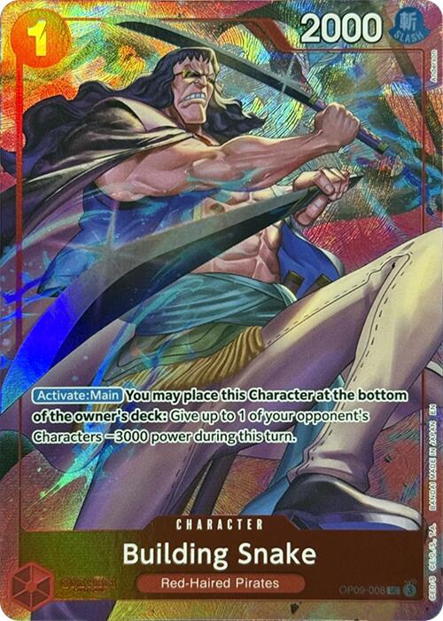 Building Snake (Premium Card Collection -Best Selection Vol. 4-) - OP09-008 - (One Piece Promotion Cards)