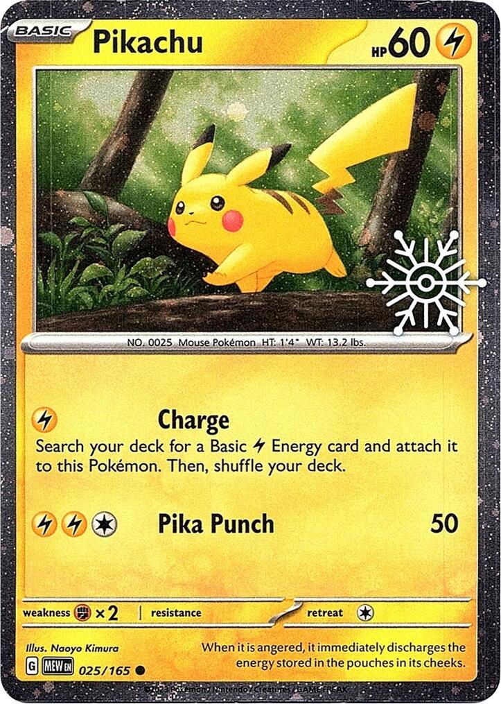 Pikachu - 025/165 (Holiday Calendar) - 025/165 - (Miscellaneous Cards & Products)