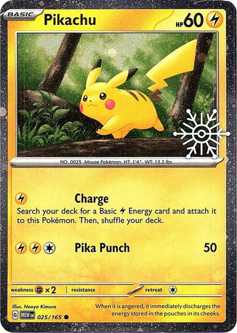 Pikachu - 025/165 (Holiday Calendar) - 025/165 - (Miscellaneous Cards & Products)