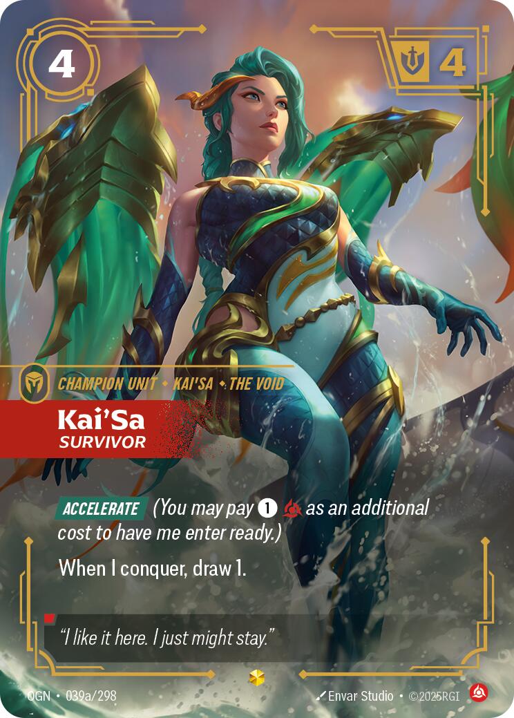 Origins - Kai'Sa, Survivor (Alternate Art) 039a/298