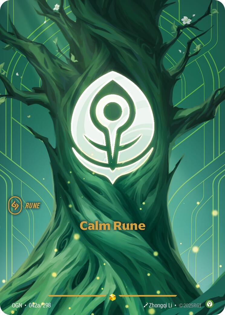 Origins - Calm Rune (Alternate Art) 042a/298