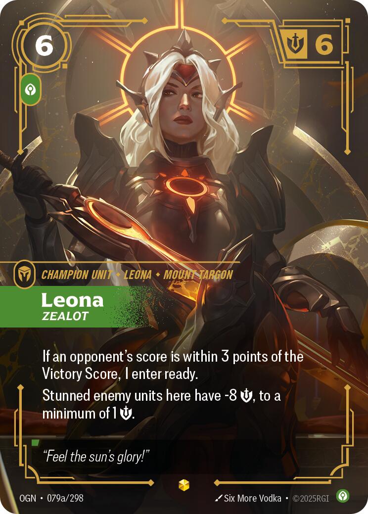 Origins - Leona - Zealot (Alternate Art) 079a/298