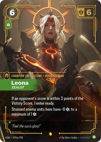 Origins - Leona - Zealot (Alternate Art) 079a/298