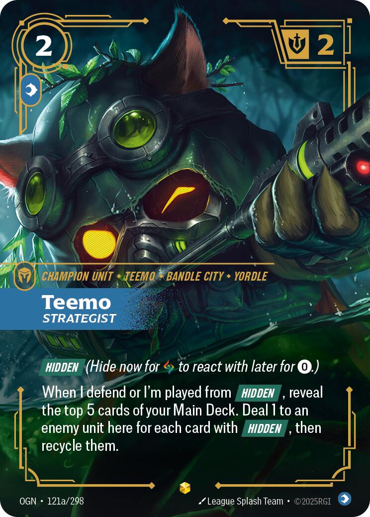 Origins - Teemo, Strategist (Alternate Art) 121a/298