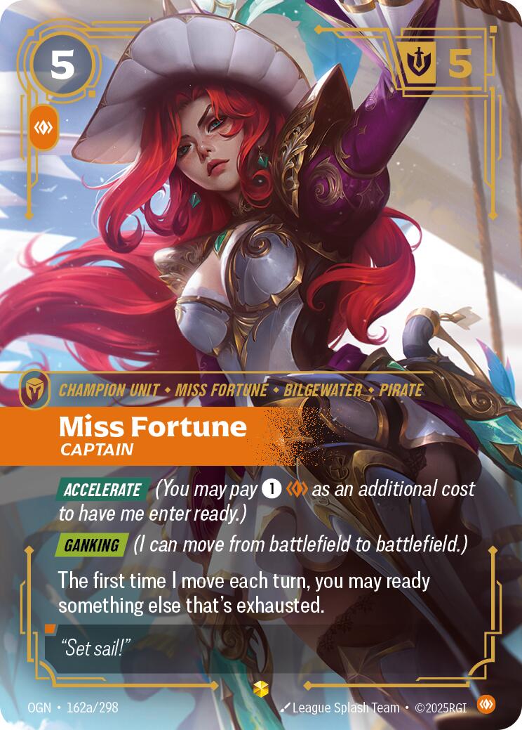 Origins - Miss Fortune, Captain (Alternate Art) 162a/298