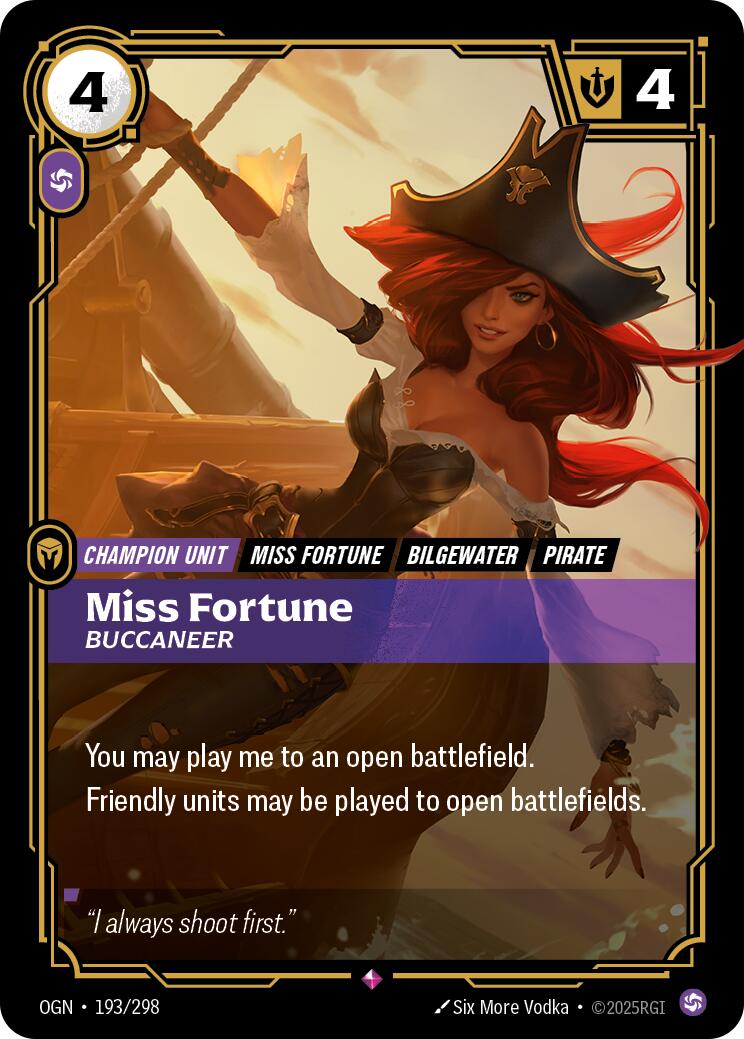 Origins - Miss Fortune - Buccaneer 193/298