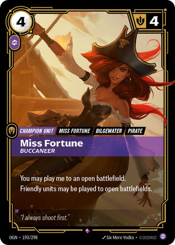 Origins - Miss Fortune - Buccaneer 193/298