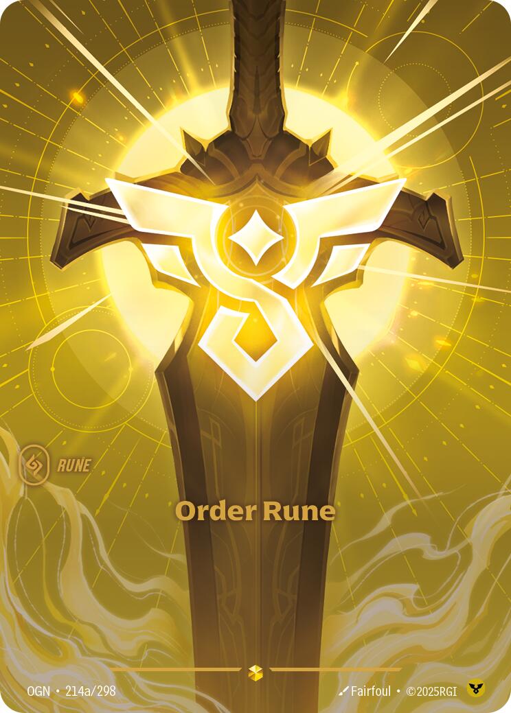 Origins - Order Rune (Alternate Art) 214a/298