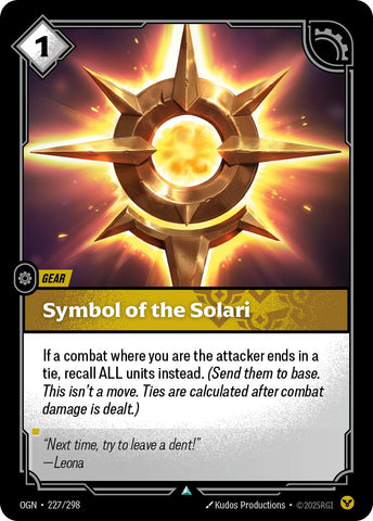 Origins - Symbol of the Solari 227/298
