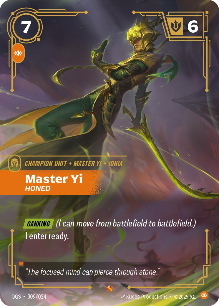 Origins: Proving Grounds - Master Yi - Honed 009/024
