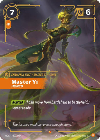 Origins: Proving Grounds - Master Yi - Honed 009/024