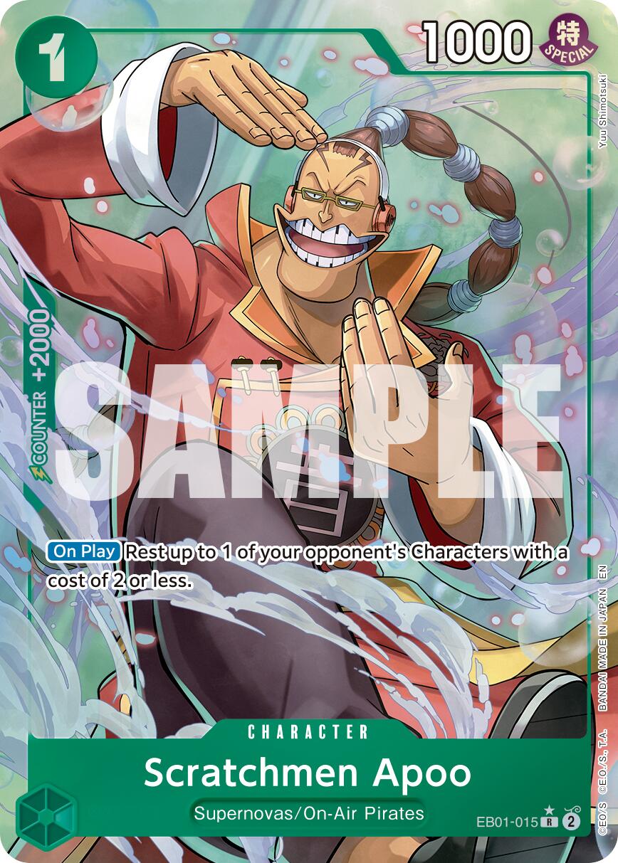 Scratchmen Apoo - EB01-015 (Alternate Art) - EB01-015 - (Premium Booster -The Best- Vol. 2)