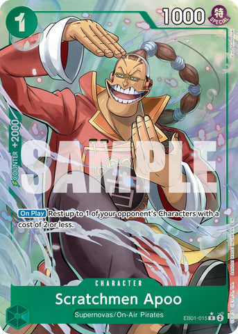 Scratchmen Apoo - EB01-015 (Alternate Art) - EB01-015 - (Premium Booster -The Best- Vol. 2)