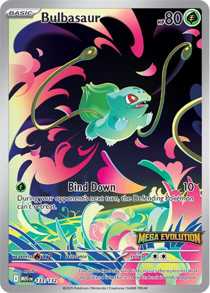 Bulbasaur - 133/132 (Mega Evolution Stamped) - 133/132