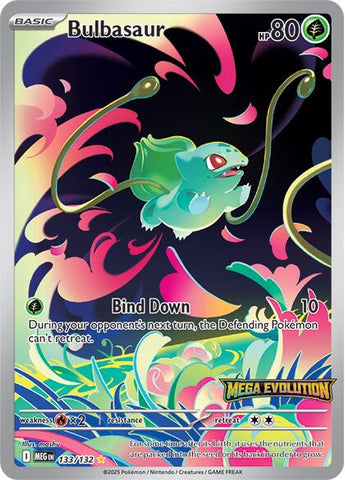 Bulbasaur - 133/132 (Mega Evolution Stamped) - 133/132