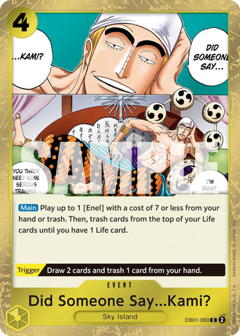 Did Someone Say...Kami? (Pirate Foil) - EB01-060 - (Premium Booster -The Best- Vol. 2)