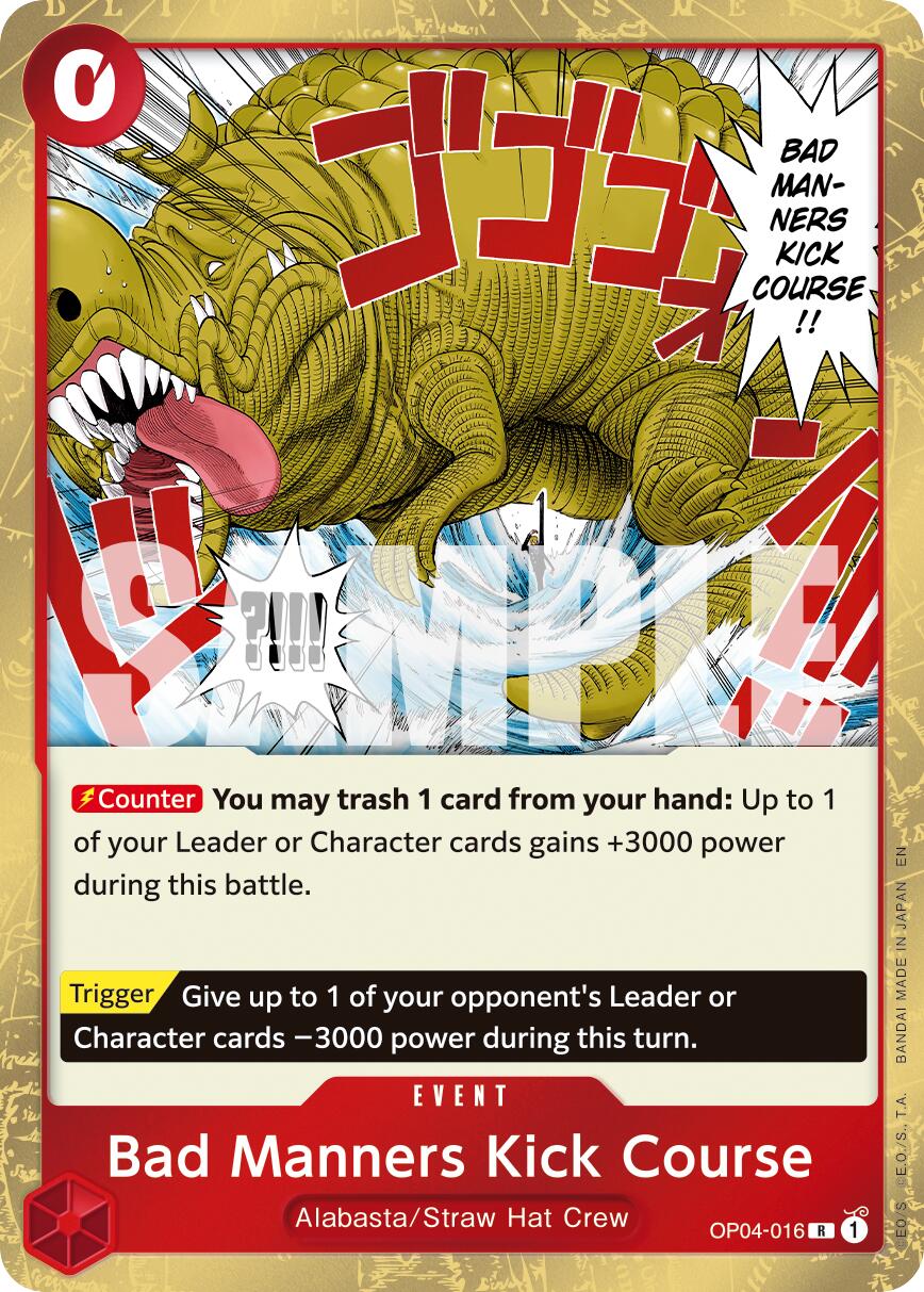 Bad Manners Kick Course (Reprint) - OP04-016