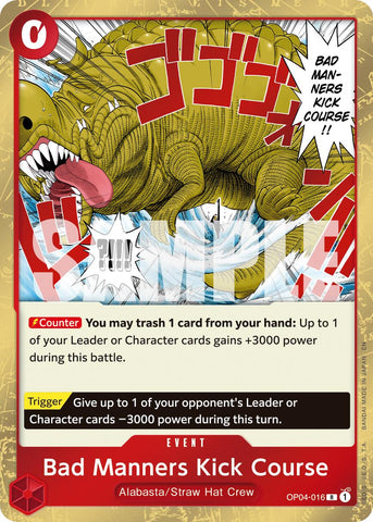 Bad Manners Kick Course (Reprint) - OP04-016