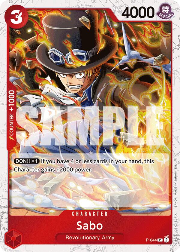 Sabo - P-044 (Pirate Foil) - P-044 - (Premium Booster -The Best- Vol. 2)