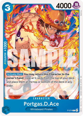 Portgas.D.Ace - P-074 (Reprint) - P-074 - (Premium Booster -The Best- Vol. 2)