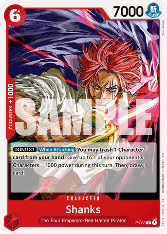 Shanks - P-083 (Reprint) - P-083 - (Premium Booster -The Best- Vol. 2)