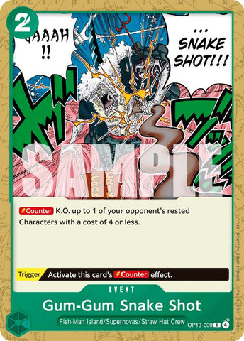 Gum-Gum Snake Shot - OP13-039