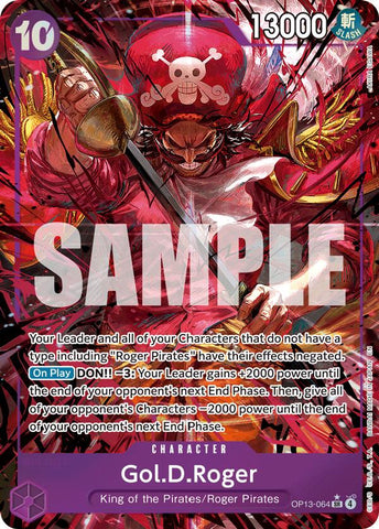 Gol.D.Roger (064) (Alternate Art) - OP13-064 - (Carrying On His Will)