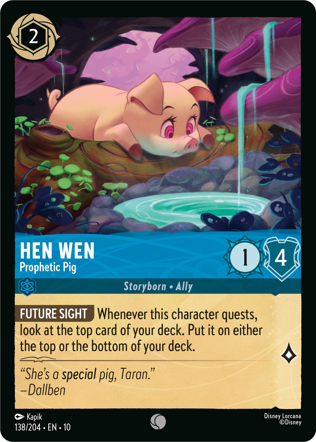 Hen Wen - Prophetic Pig - 138/204