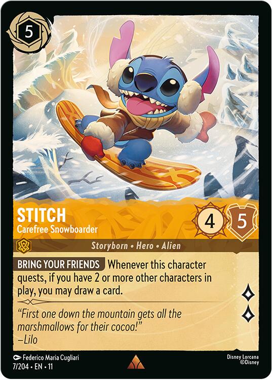 Stitch - Carefree Snowboarder - 7/204