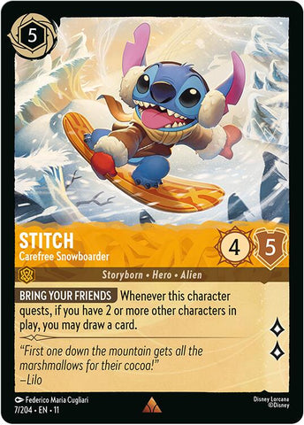 Stitch - Carefree Snowboarder - 7/204