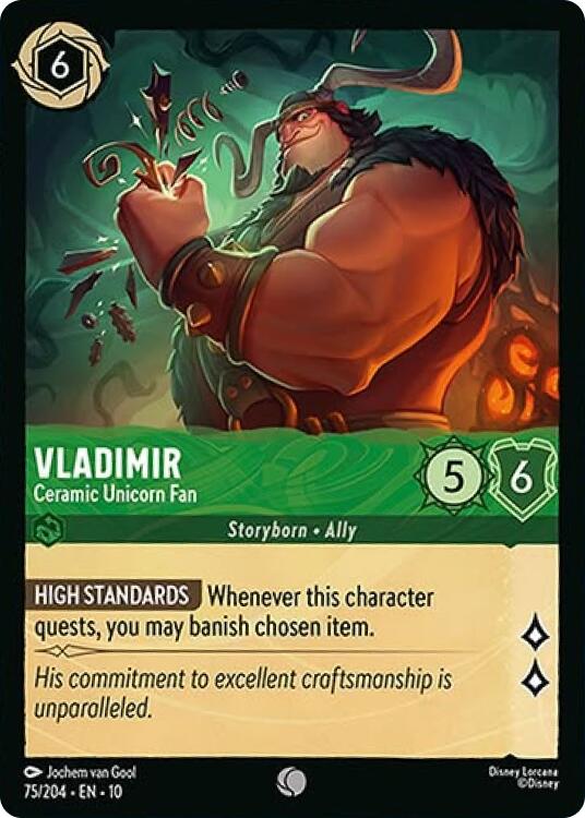Vladimir - Ceramic Unicorn Fan - 75/204