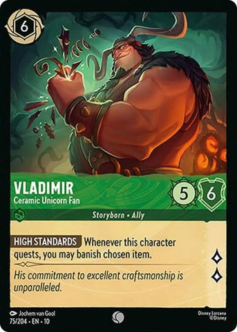 Vladimir - Ceramic Unicorn Fan - 75/204