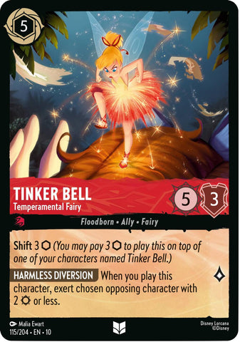 Tinker Bell - Temperamental Fairy - 115/204 - (Whispers in the Well)