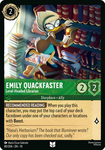 Emily Quackfaster - Level-Headed Librarian - 80/204