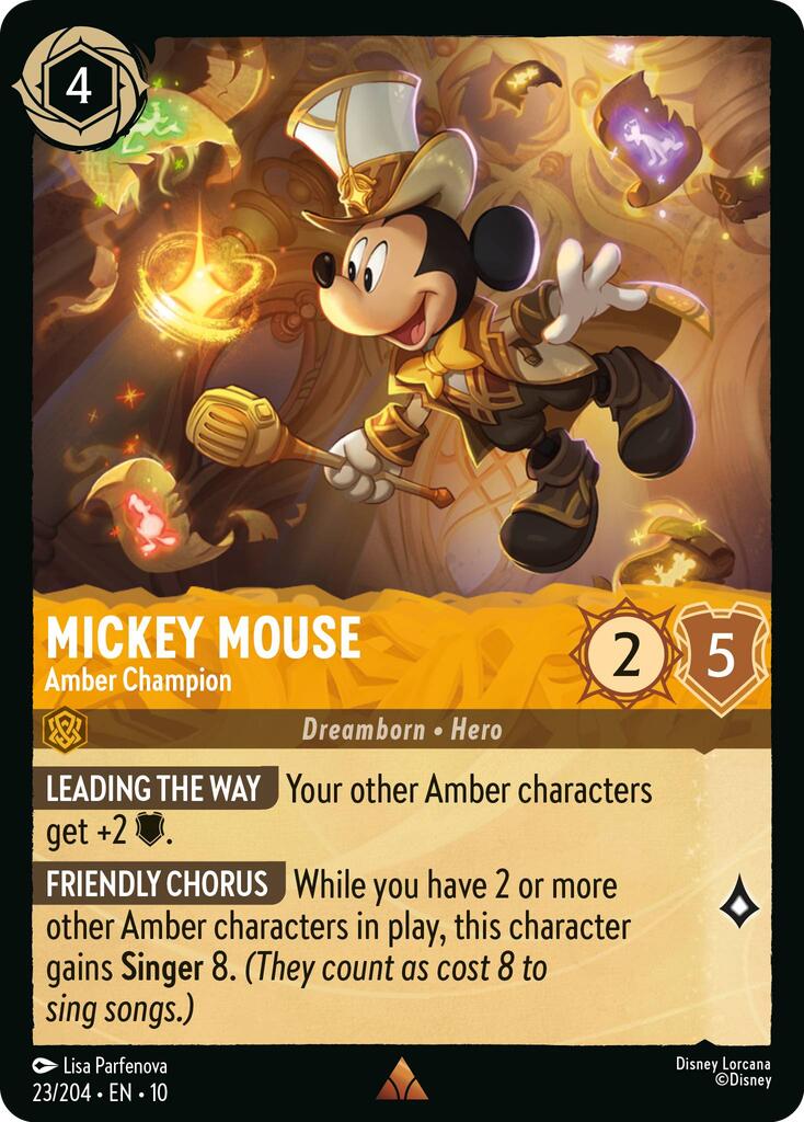 Mickey Mouse - Amber Champion - 23/204