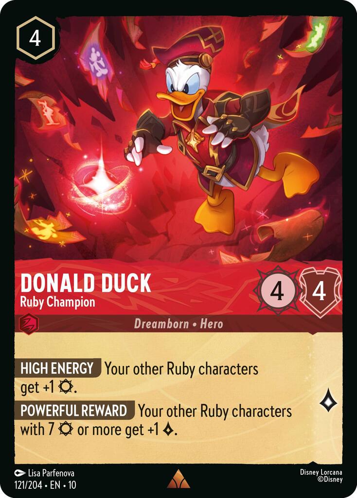 Donald Duck - Ruby Champion - 121/204
