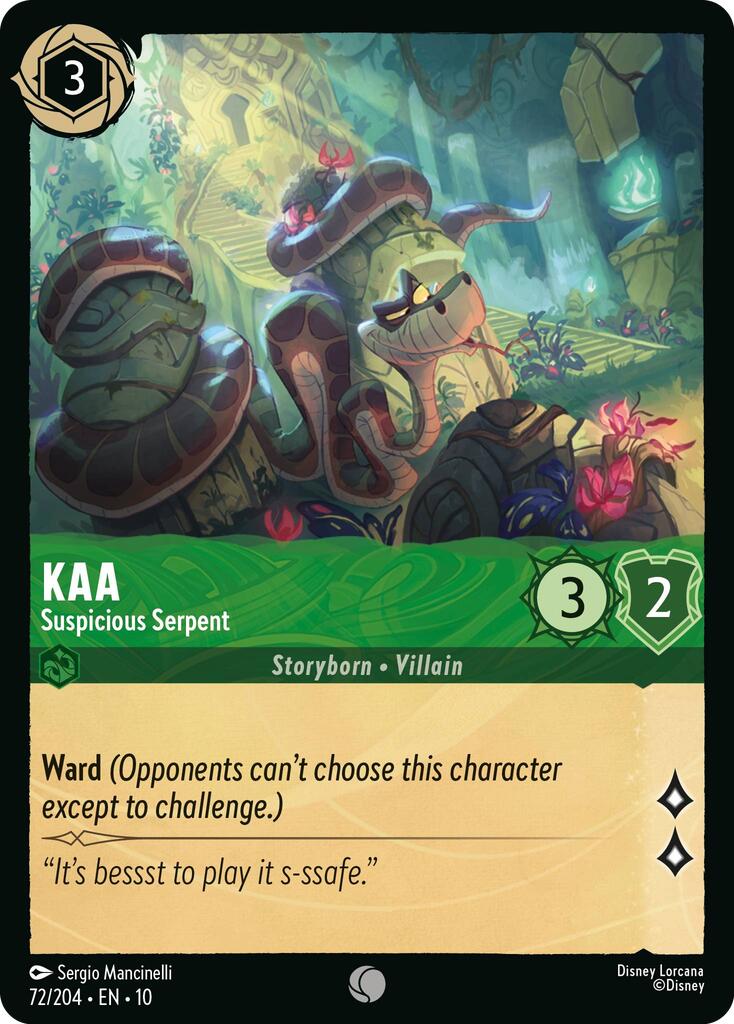 Kaa - Suspicious Serpent - 72/204