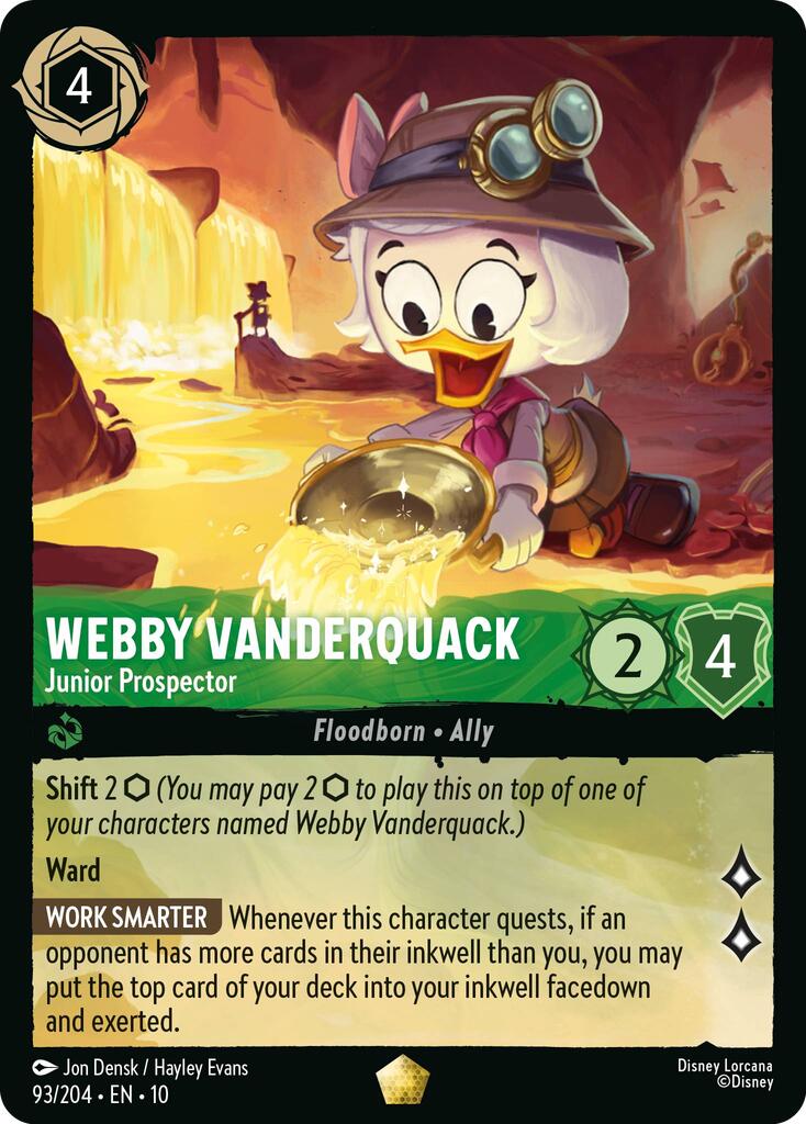 Webby Vanderquack - Junior Prospector - 93/204
