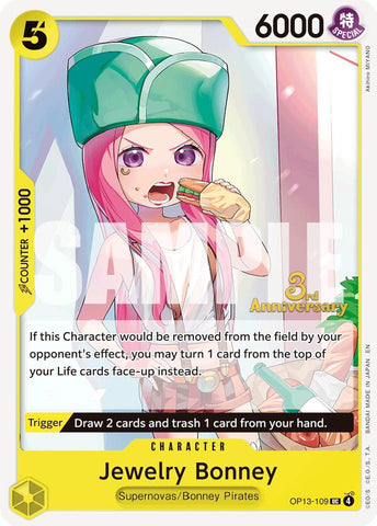 Jewelry Bonney (109) - OP13-109 - (Carrying On His Will: 3rd Anniversary Tournament Cards)
