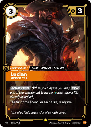 Spiritforged - Lucian - Merciless (Alternate Art) 113a/221