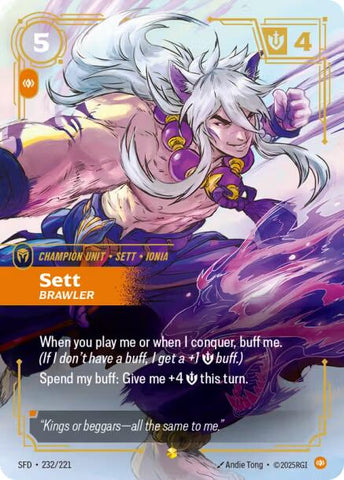 Spiritforged - Sett, Brawler (Overnumbered) 232/221