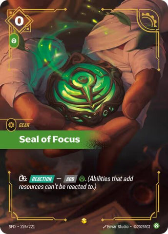 Spiritforged - Seal of Focus (Overnumbered) 226/221