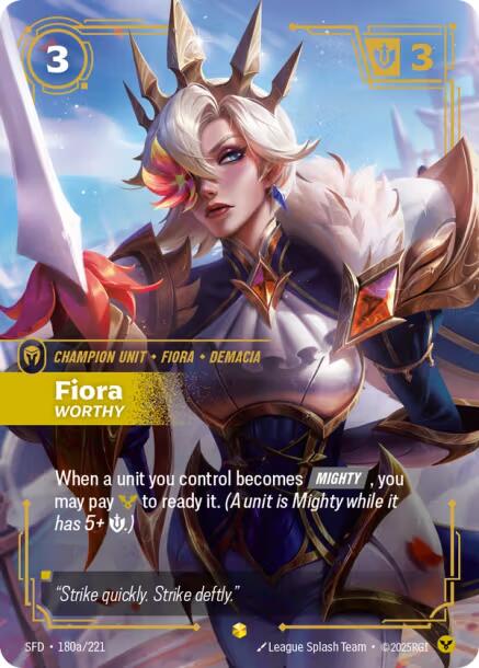 Spiritforged - Fiora, Worthy (Alternate Art) 180a/221