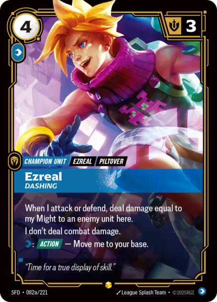 Ezreal - Dashing (Alternate Art) [SFD - 082a/221]