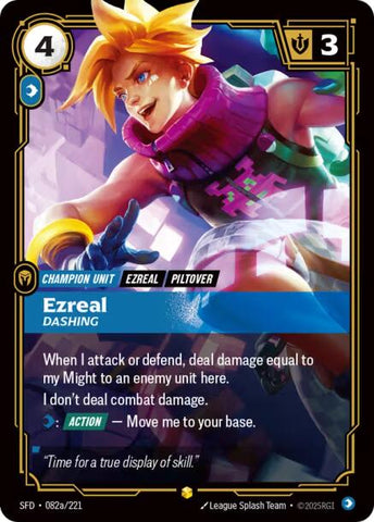 Ezreal - Dashing (Alternate Art) [SFD - 082a/221]