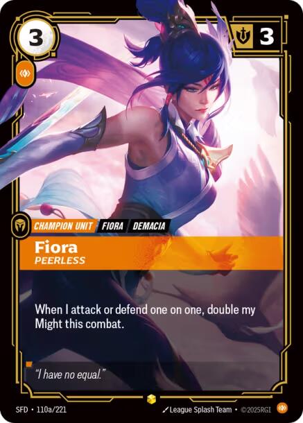 Spiritforged - Fiora, Peerless (Alternate Art) 110a/221