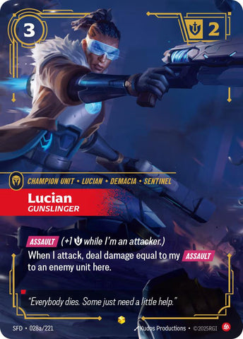 Spiritforged - Lucian - Gunslinger (Alternate Art) 028a/221
