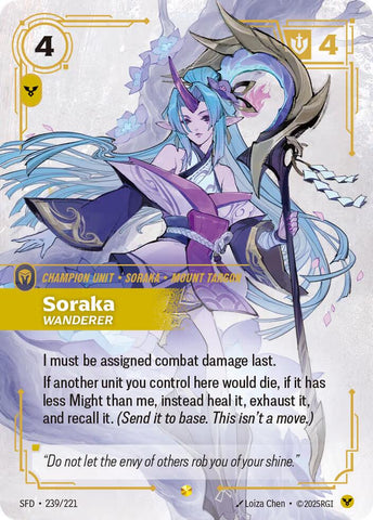 Spiritforged - Soraka - Wanderer (Overnumbered) 239/221